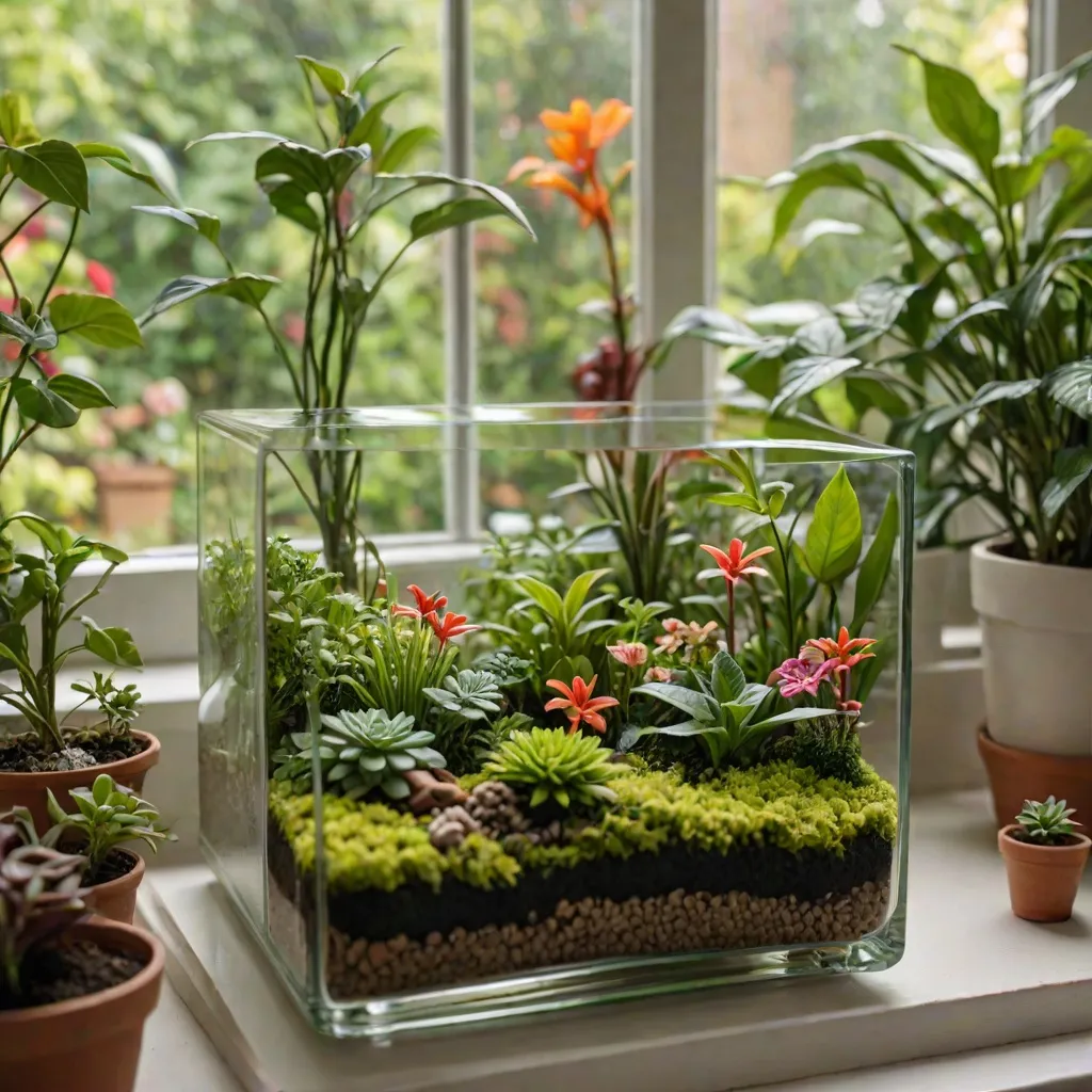 Jak stworzyć mały ogród w szklanym pojemniku?