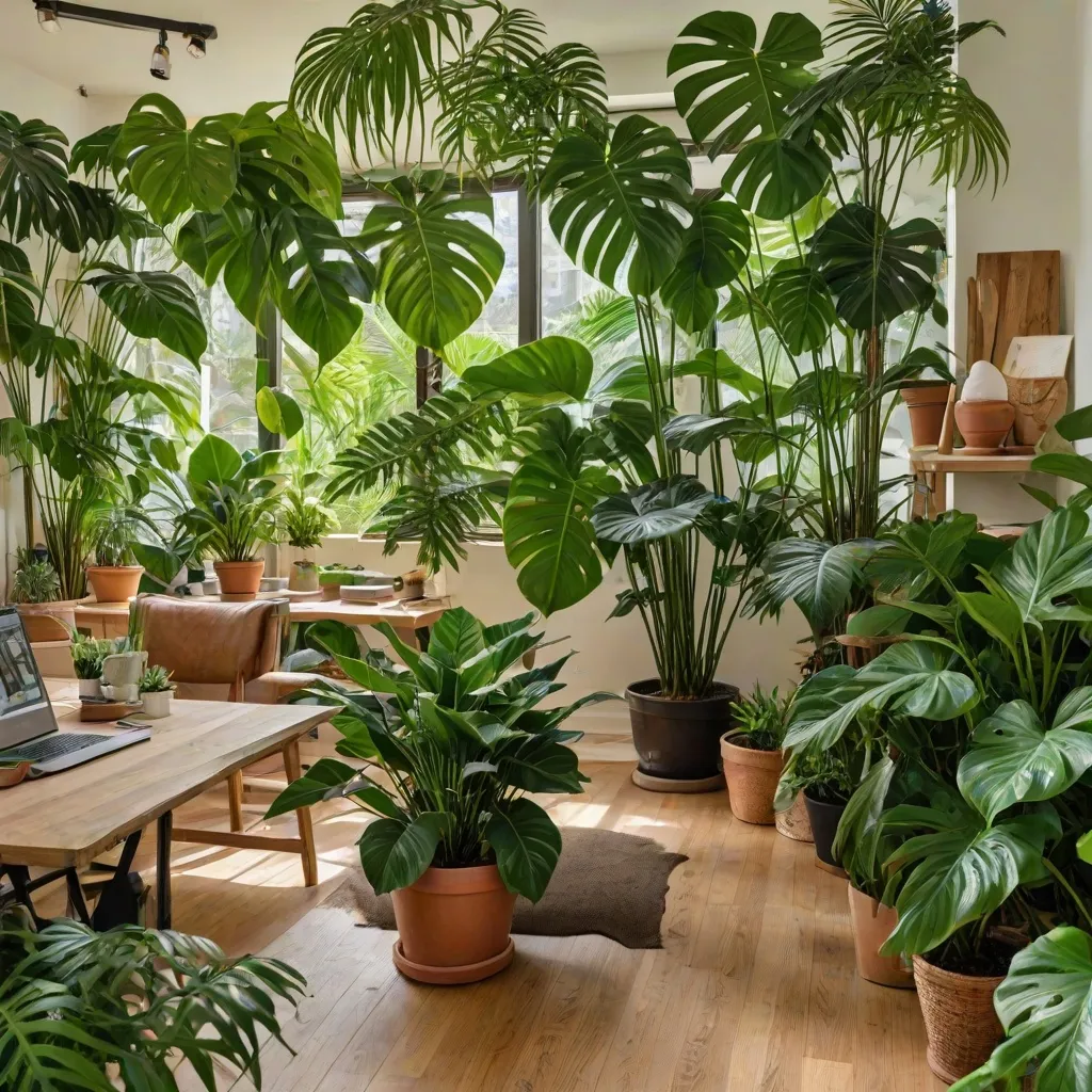 Rośliny jako naturalne separatory przestrzeni w domu