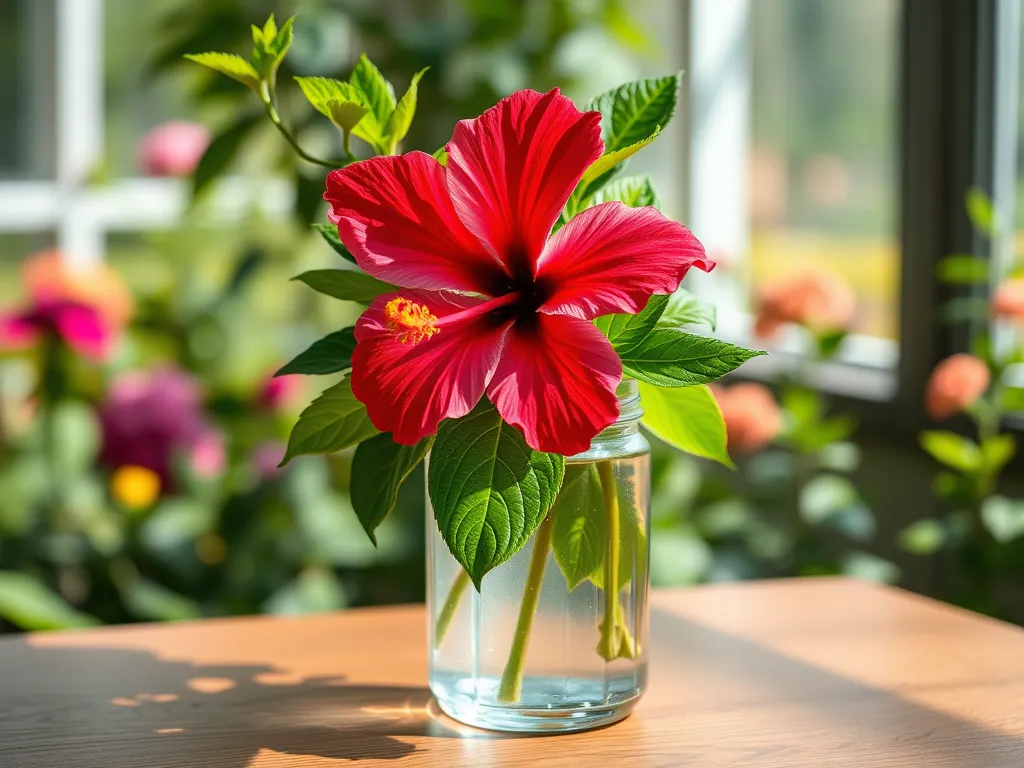 Hibiskus ukorzenianie w wodzie – poradnik