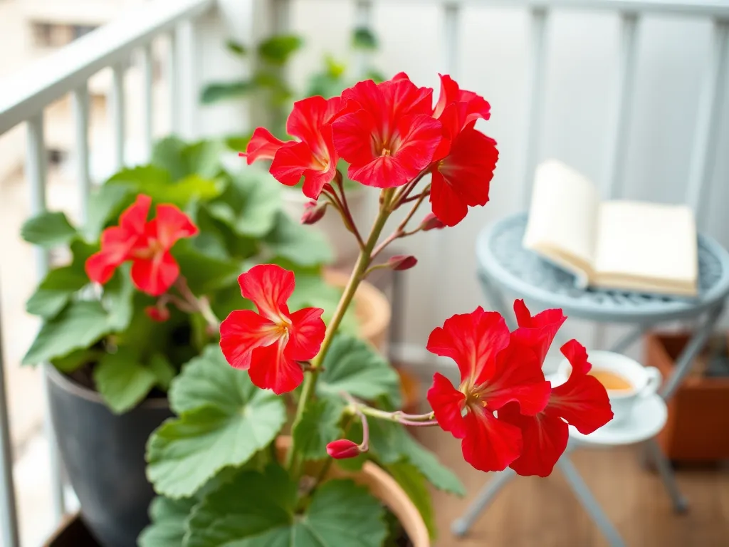 Z czym łączyć pelargonie na balkon?