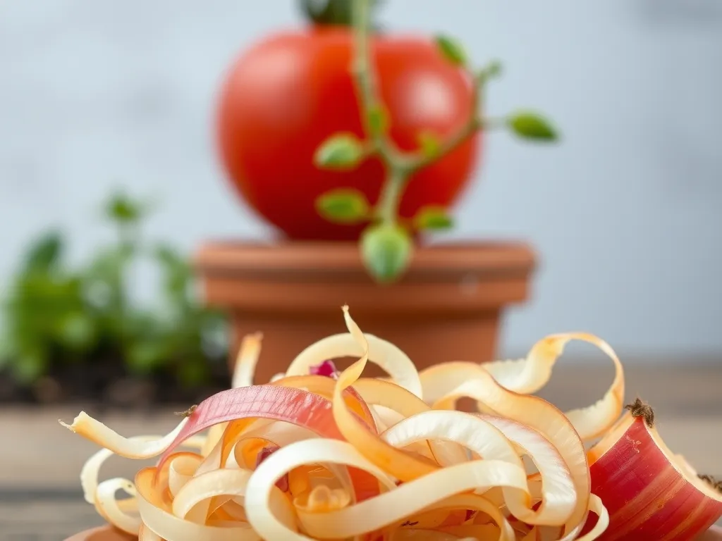 Obierki z cebuli jako nawóz do pomidorów