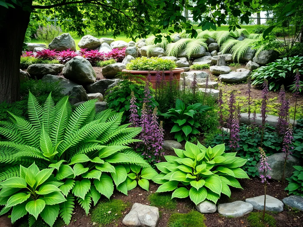 Jakie rośliny na skalniak w cieniu?