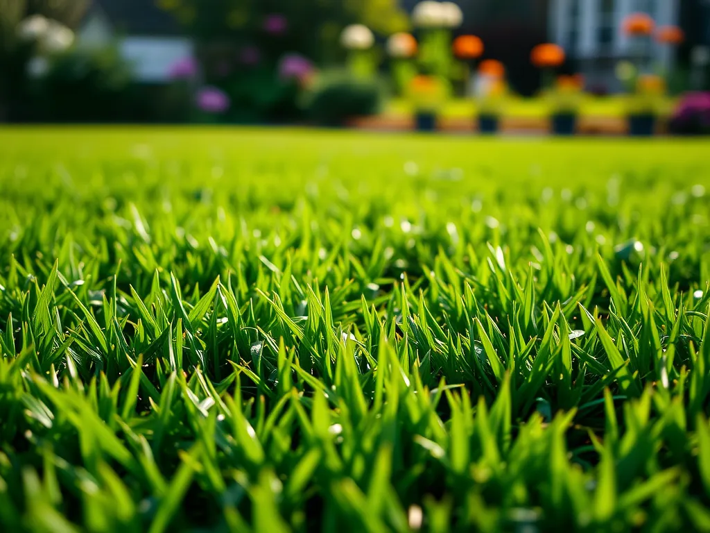 Ciemnozielone plamy na trawniku – co robić?