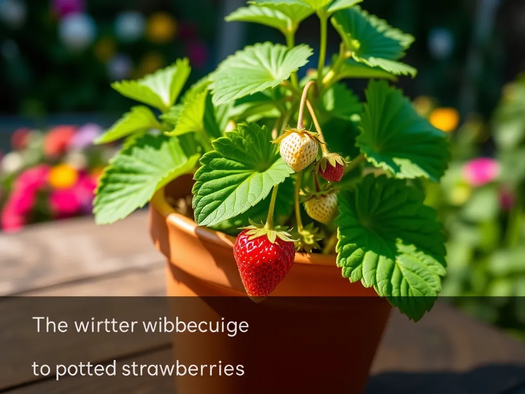 Jak przezimować truskawki w doniczkach?
